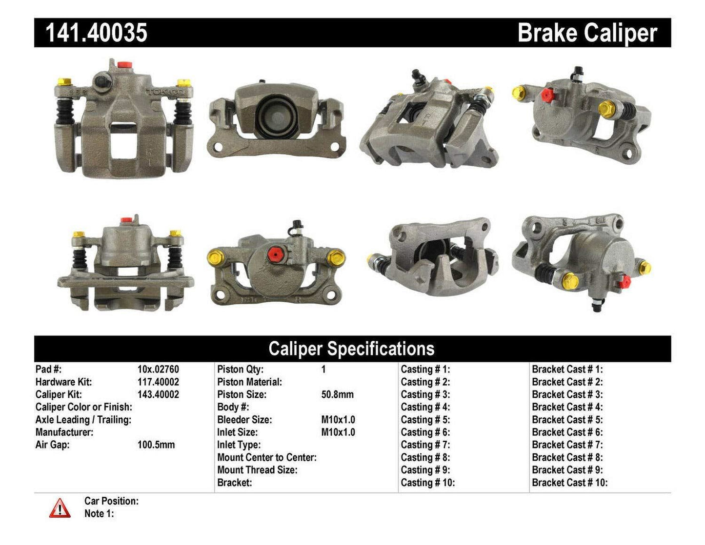 Centric Parts 14140035