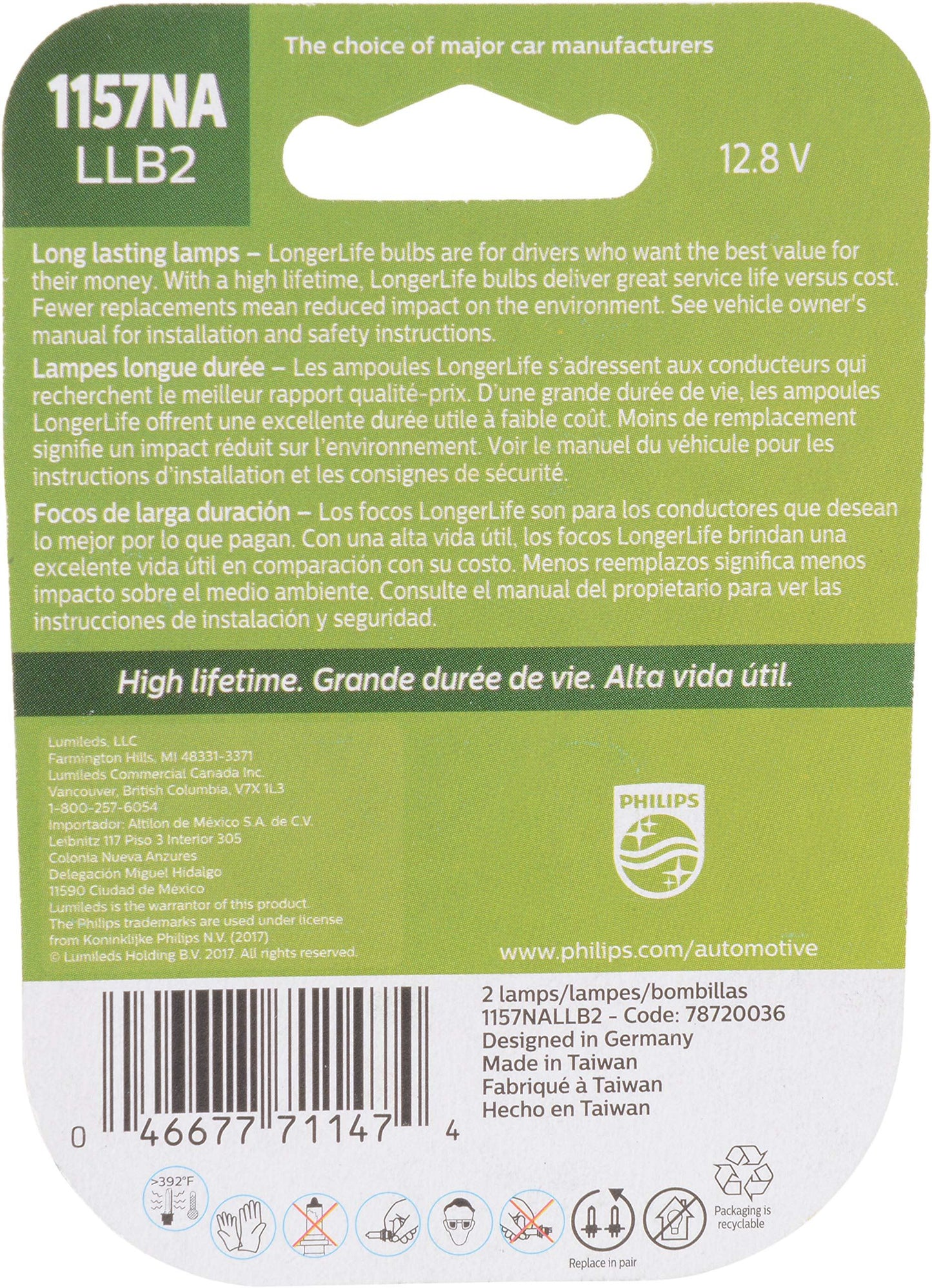 Philips 1157NALLB2 Turn Signal Light Bulb