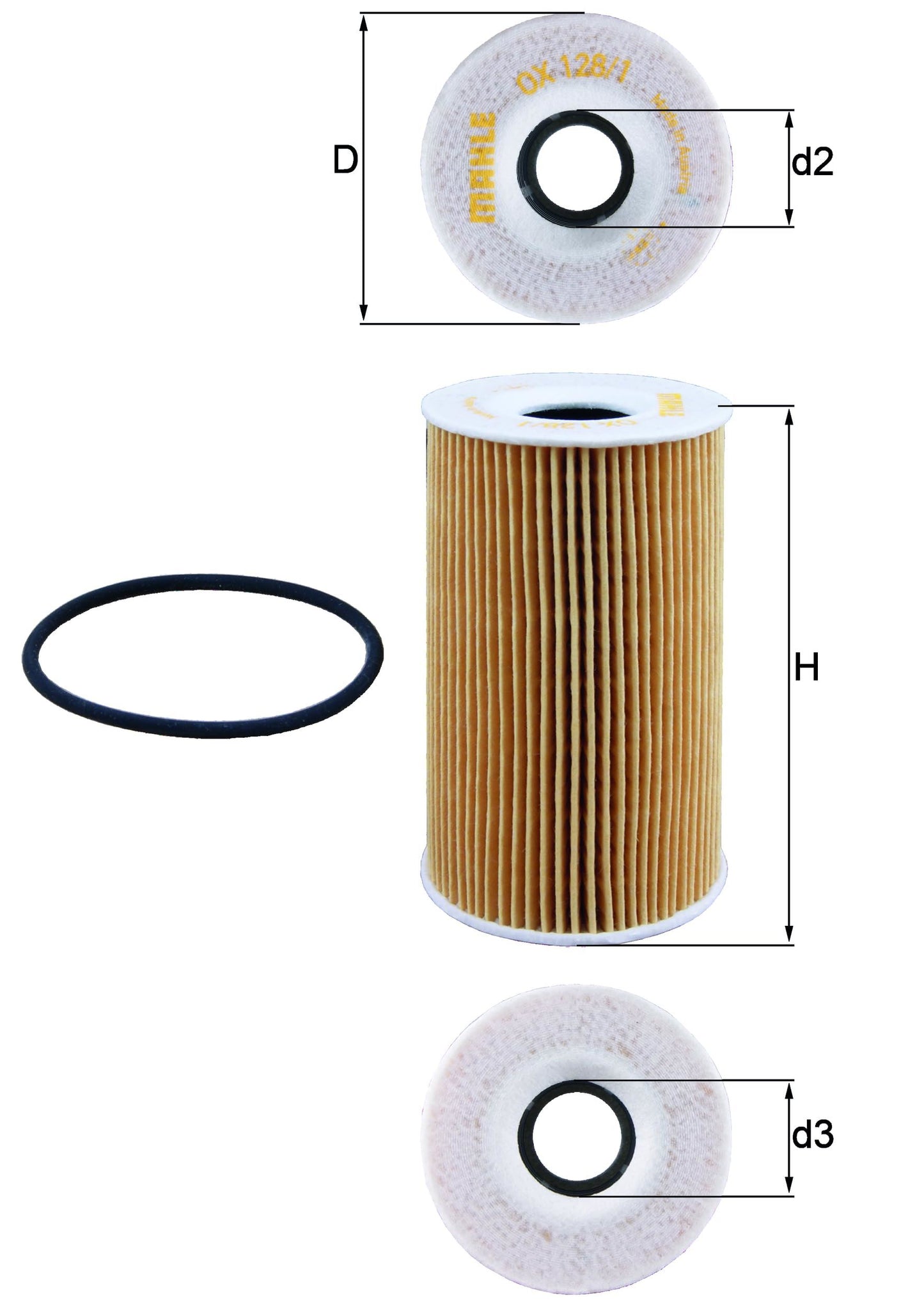 Mahle OX 128/1D Engine Oil Filter