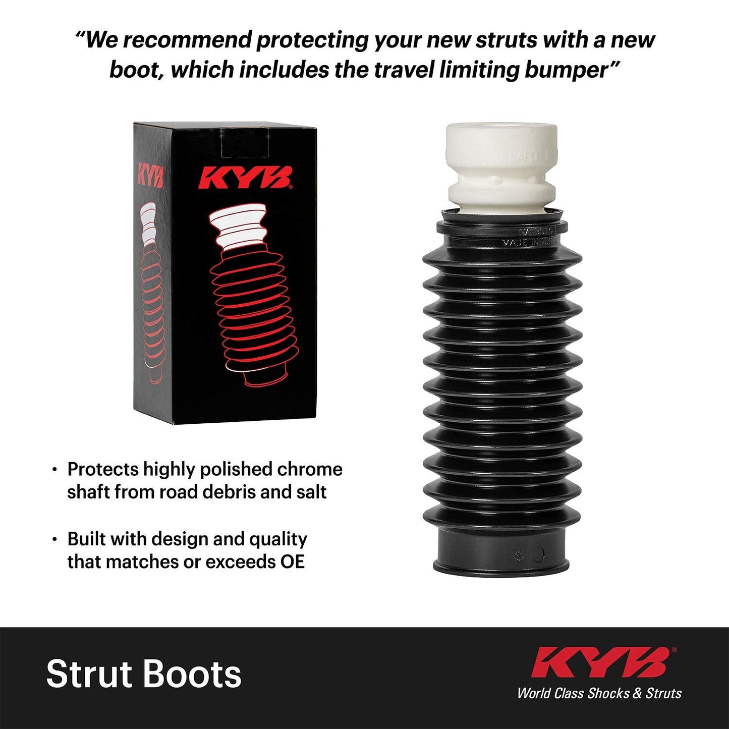 Soufflet de jambe de suspension KYB SB102