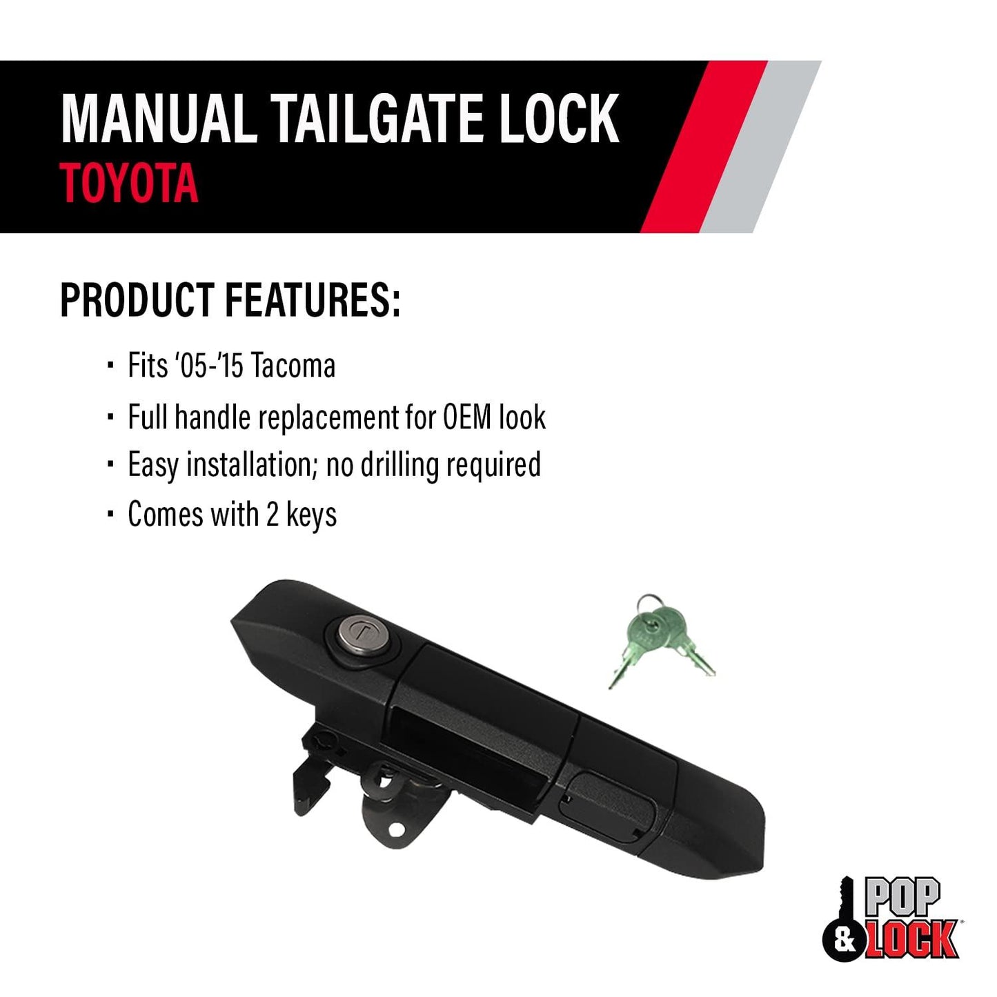 POP &amp; LOCK PL5500 Cerradura para portón trasero