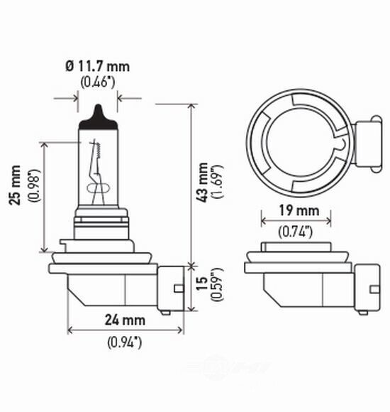 Hella H11 24V 